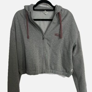 Vans Gray Cropped Hoodie